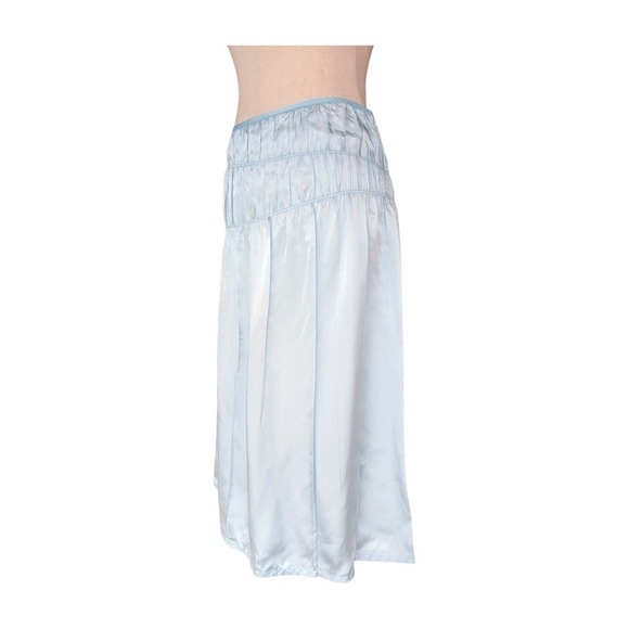 HELMUT LANG Ruched Slip Skirt Lais Color‎ Viscose Midi Skirt Size 8 - Picture 2 of 7